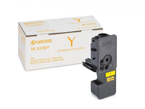 Kyocera TK-5230Y Yellow Sarı Orjinal Fotokopi Toneri Ecosys M5521cdn-5521cdw P5021cdn-5021cdw 2.200 ürün görseli 1