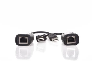 Vcom CU824 USB RJ45 Extender Plastik 45m Uzatıcı - Resim 3