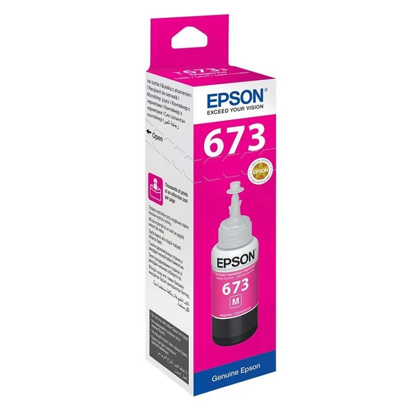 Epson T6733 Magenta Kırmızı Şişe Mürekkep T67334A ürün görseli 1