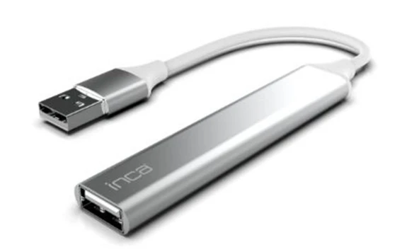 Inca IUSB-4TUX 3X2.0 3.0 USB Çıkış USB Çıkış 5 Gbps Usb Çoklayıcı Alüminyum Kasa ürün görseli 1