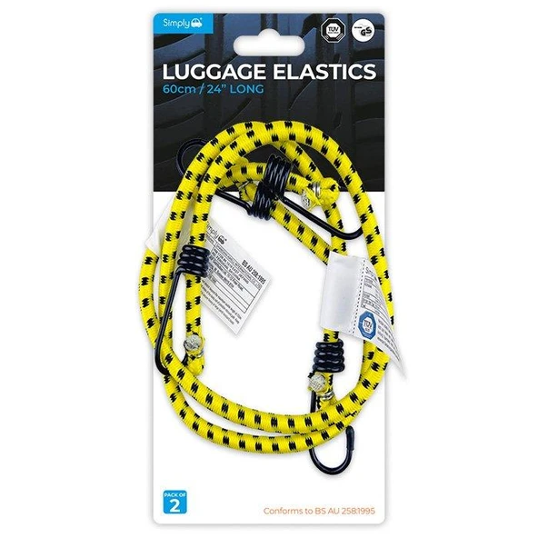 Simply Brands Bagaj Lastigi Kancali 60cm 2 Adet ürün görseli 1