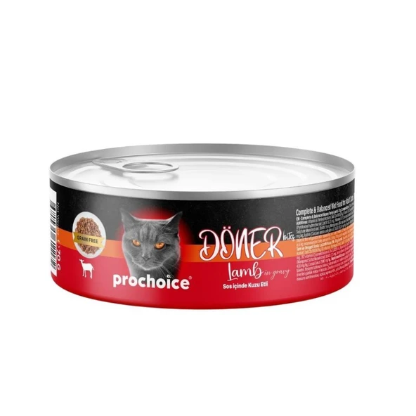 Prochoice Döner Bites Kuzulu Yetişkin Kedi Konservesi 70 GR ürün görseli 1