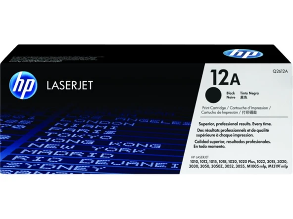 HP 12A Black Siyah 2.000 Sayfa Toner Q2612A ürün görseli 1