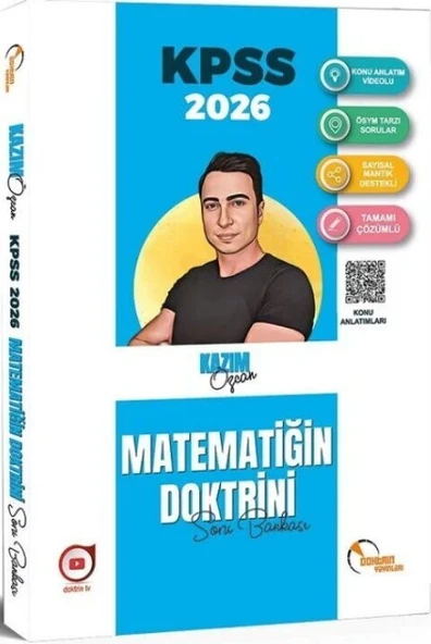 2026 KPSS Matematik Doktrini Soru Bankası Çözümlü Doktrin Yayınları ürün görseli 1