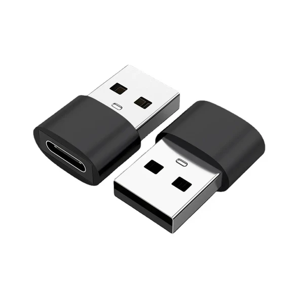 USB-C Dönüştürücü Adaptör Mini USB-A Type-C Çevirici Tak-Çalıştır Şarj Veri Aktarım ürün görseli 1