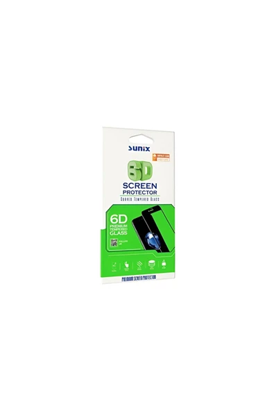 SUNİX Samsung A15 Ile Uyumlu 6d Temperli Ekran Koruyucu Cam Siyah ürün görseli 1
