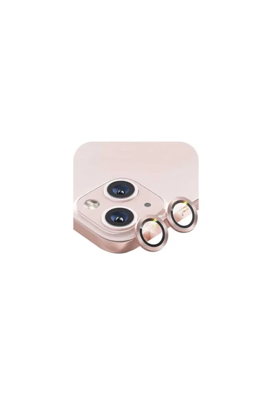 SUNİX Iphone 15 / 15 Plus Ile Uyumlu Darbeye Dayanıklı Safir Kamera Lens Koruyucu Pembe ürün görseli 1