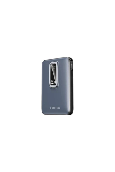SUNİX 10.000 Mah 15W Standlı Wıreless Powerbank Mavi PB-90 ürün görseli 1