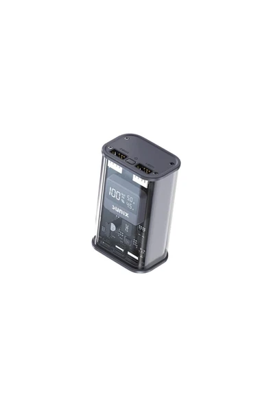 SUNİX 12000 Mah 22.5w Dual Usb Led Göstergeli Powerbank Gri Pb-44 ürün görseli 1