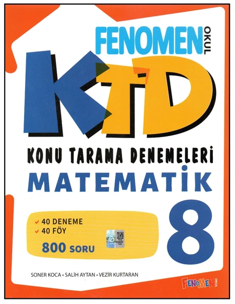 FENOMEN 8. SINIF MATEMATİK KONU TARAMA DENEMELERİ ürün görseli 1