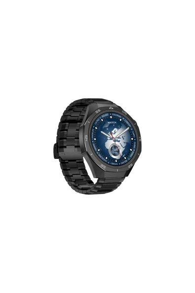 SUNİX Amoled Ekran 48mm Metal ve Silikon Kordonlu Akıllı Saat Siyah WT6 Pro ürün görseli 1
