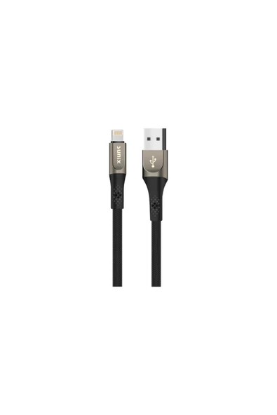 SUNİX 3.0a Usb-a Lightning Örgülü Secret Data Ve Şarj Kablosu Sc-121 ürün görseli 1