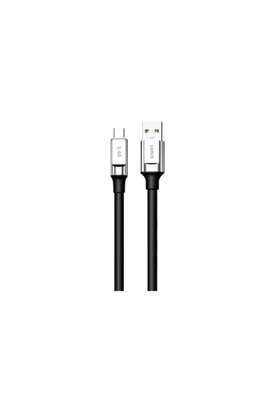 SUNİX 3.4a Type-c Şarj Ve Data Kablosu Siyah Sc-65 - Resim 2