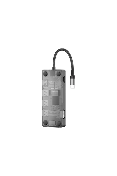 SUNİX 100w 7in1 Usb-c Hub Adaptör Hb-12 - Resim 2