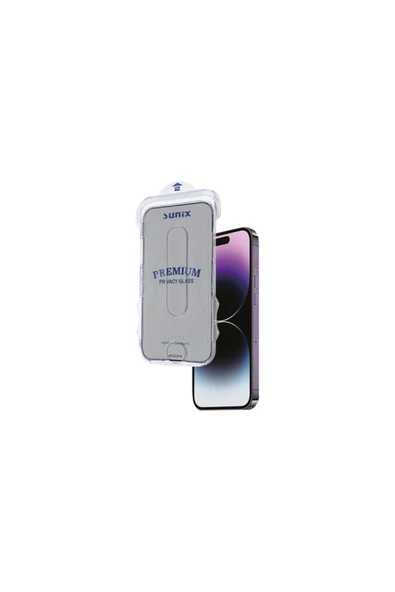 SUNİX Iphone 12 Pro Max Uyumlu Kolay Uygulama Aparatlı Premium Hayalet Ekran Koruyucu Cam ürün görseli 1
