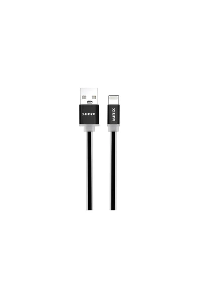 SUNİX 3a Soft Kablo Lightning Şarj Ve Data Kablosu Siyah Sc-03 ürün görseli 1