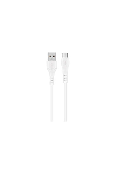 SUNİX 3a Micro Hızlı Şarj Ve Data Kablosu Beyaz Sc-90 ürün görseli 1