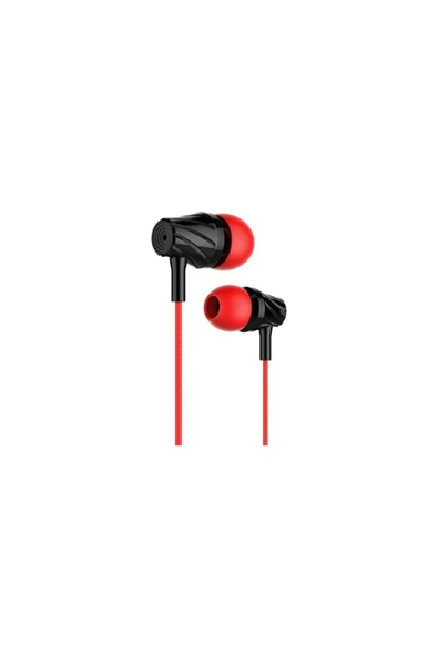 SUNİX Stereo Ses Mikrofonlu 3.5mm Jack Kulak Içi Kablolu Kulaklık Kırmızı Sx-07 ürün görseli 1