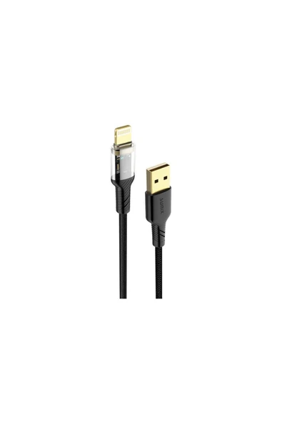 SUNİX 3.4a Lightning Şarj Ve Data Kablosu Siyah Sc-86 ürün görseli 1