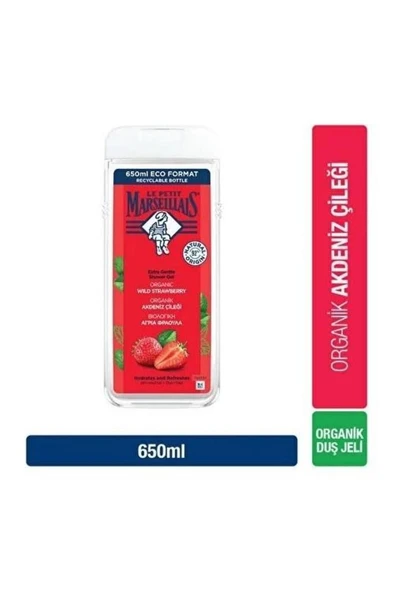 Le Petit Marseillais Duş Jeli Akdeniz Çileği 650 Ml ürün görseli 1