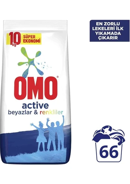 Omo 10 kg Renkli ve Beyazlar Matik Deterjan ürün görseli 1