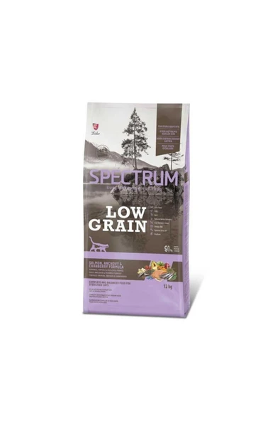 Spectrum Low Grain Sterilised Somonlu Hamsili Kısır Kedi Maması 2 Kg ürün görseli 1