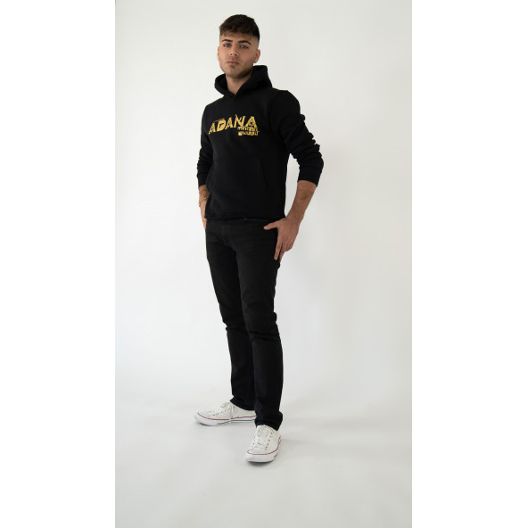 Adana Mafia Erkek Kapüşonlu Sweatshirt - Resim 3