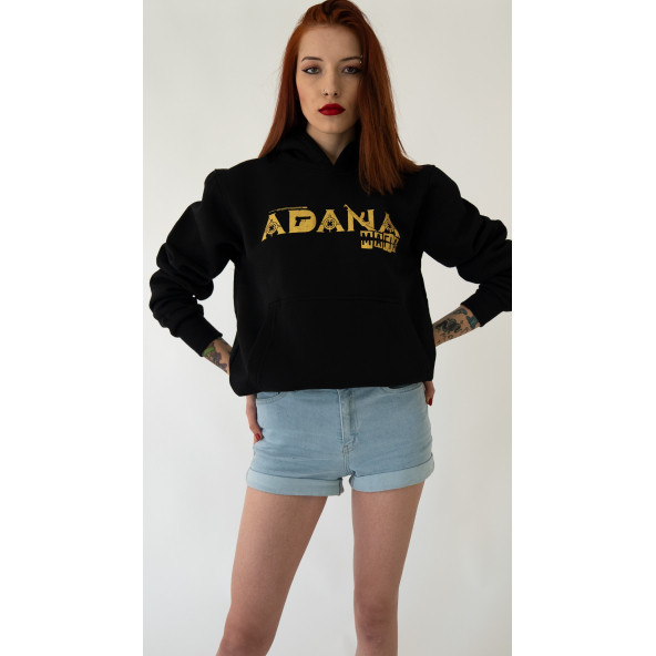 Adana Mafia Kapüşonlu Kadın Sweatshirt - Resim 2