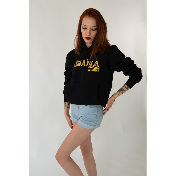 Adana Mafia Kapüşonlu Kadın Sweatshirt - Resim 3