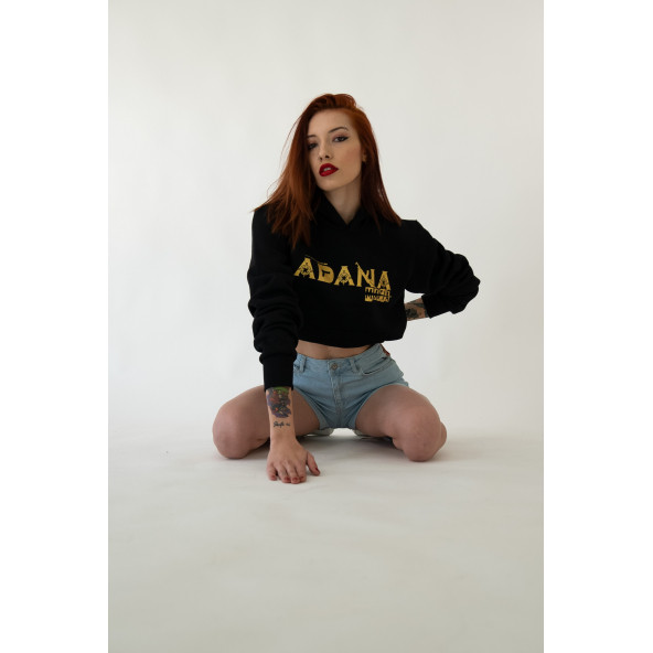 Adana Mafia Kapüşonlu Kadın Sweatshirt - Resim 5