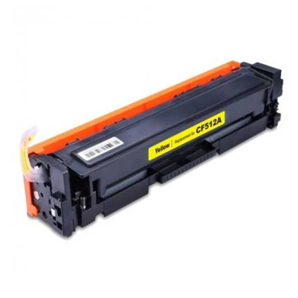 HP M154n CF512A 204A Muadil Yellow Toner Çipli 1000 Sayfa ürün görseli 1