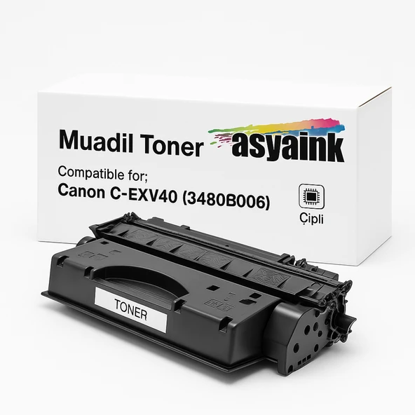 Asyaink Canon C-EXV40 Muadil Toner Çipli 6400 Sayfa ürün görseli 1