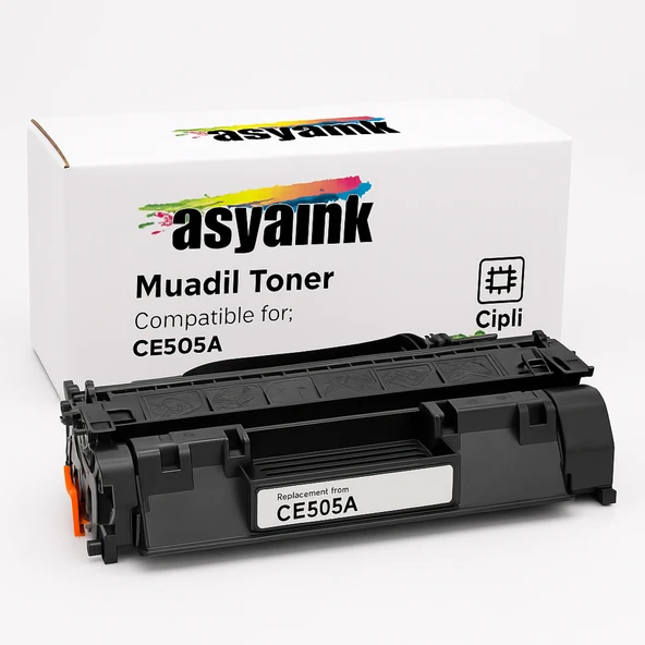 Asyaink HP 505A Muadil Toner Çipli 2500 Sayfa (05A) ürün görseli 1