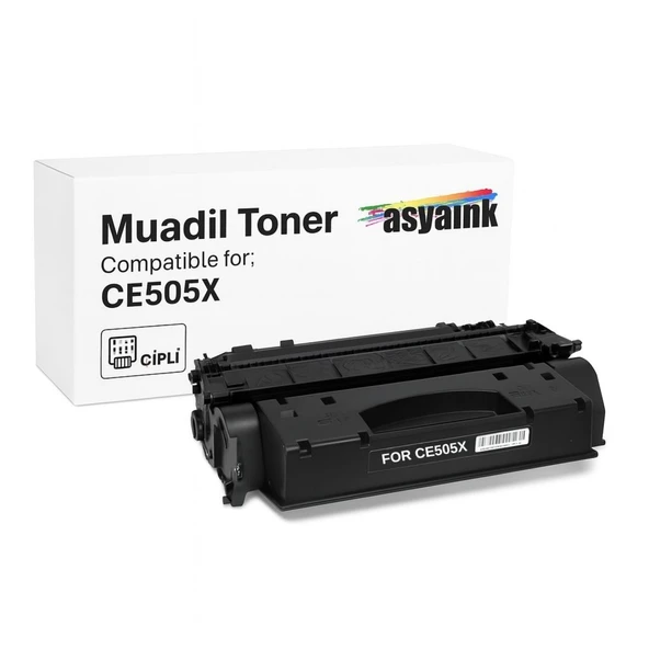Asyaink HP 505X Muadil Toner Çipli 6400 Sayfa (05X) ürün görseli 1