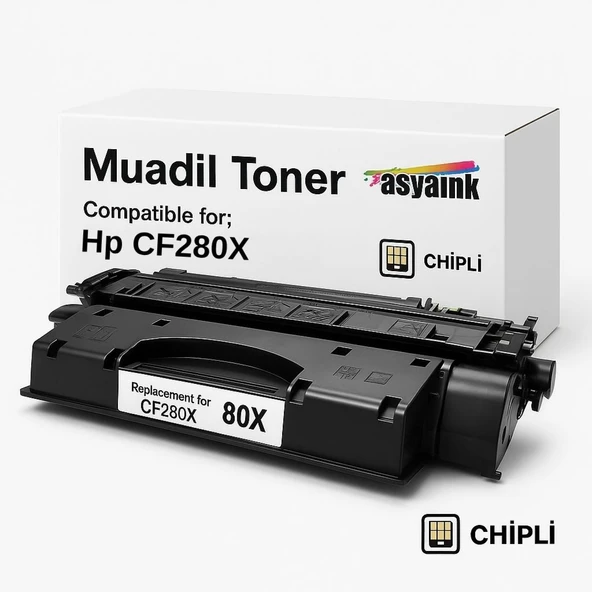Asyaink HP CF280X Muadil Toner 6400 Sayfa (80X) ürün görseli 1