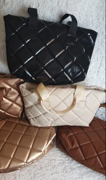 Liva 582 Y Kapitoneli Büyük Boy Kadın Omuz Çantası ürün görseli 1
