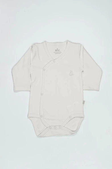 Nessiworld Bistyle Organik Natural Basic Style Kruvaze Uzun Kol Body BS17102 Ekru ürün görseli 1