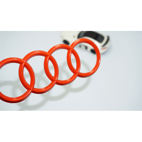 DK Tuning Motor Kapağı Kırmızı Amblem Logosu Audi İle Uyumlu ürün görseli 1
