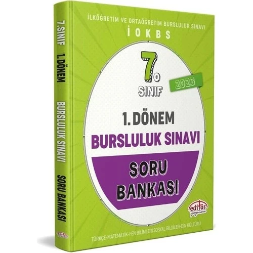 Editör 7.Sınıf 1.Dönem Bursluluk Sınavı Soru Bankası ürün görseli 1