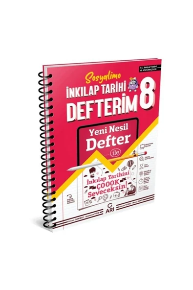 Arı 8.Sınıf İnkılap Tarihi Defterim Sosyalimo ürün görseli 1