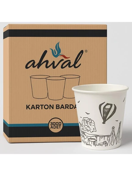 AHVAL 6.5 OZ KARTON BARDAK 3000AD KOLI ürün görseli 1