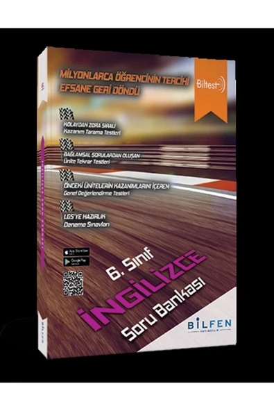 Bilfen 6.Sınıf Biltest İngilizce Soru Bankası ürün görseli 1