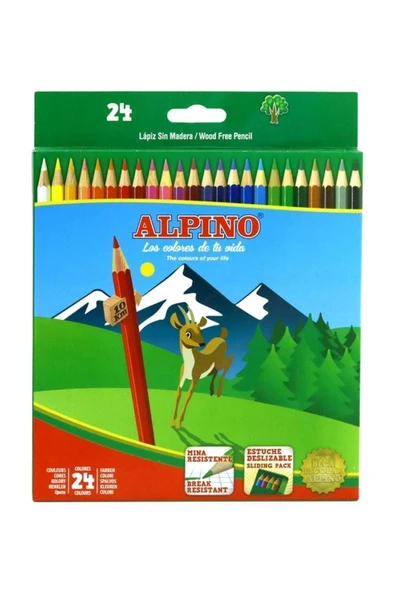 Alpino Kuru Boya Tam Boy 24 Renk Al-10658 ürün görseli 1
