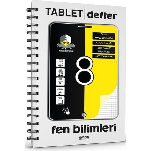 Dna 8.Sınıf Fen Bilimleri Tablet Defter ürün görseli 1