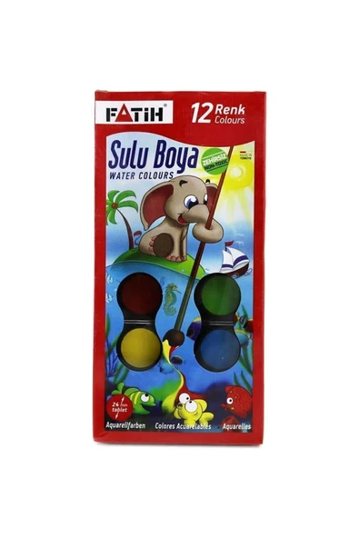 Fatih Sulu Boya 12 Li K12 Yeni Formül Fa00906Ysb12Rks ürün görseli 1