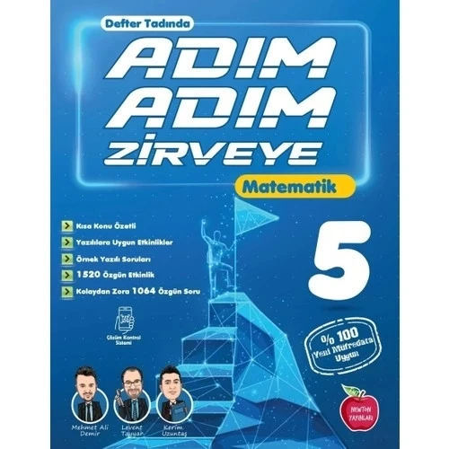 Newton 5.Sınıf Matematik Adım Adım Zirveye Defter Tadında ürün görseli 1