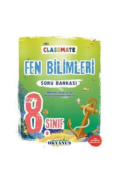 Okyanus 8.Sınıf Fen Bilimleri Clasmate Soru Bankası ürün görseli 1