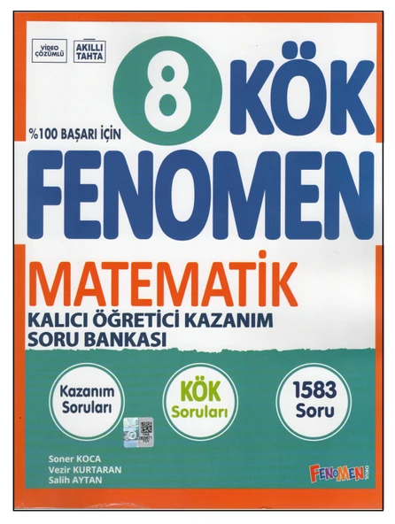 FENOMEN 8. SINIF KÖK MATEMATİK SORU BANKASI ürün görseli 1