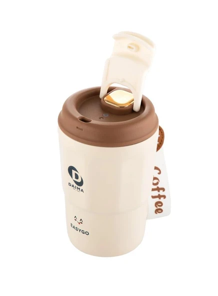 DAİMA EASYGO BARDAK TERMOS BEYAZ 380 ML - Resim 2