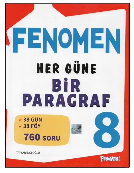 FENOMEN 8 SINIF HER GÜNE BİR PARAGRAF ürün görseli 1